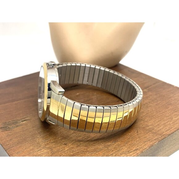 Timex Men's Watch T2H311 Indiglo White Dial Quartz Two Tone Expansion Band 35mm - Picture 9 of 13